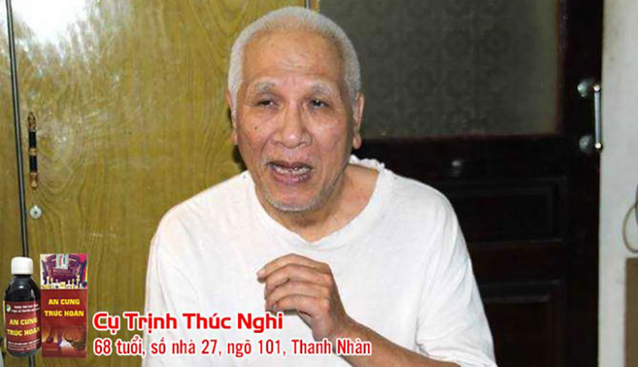 Ông Trịnh Thúc Nghi, bị tai biến và sử dụng An Cung Trúc Hoàn đã hoàn toàn bình phục.